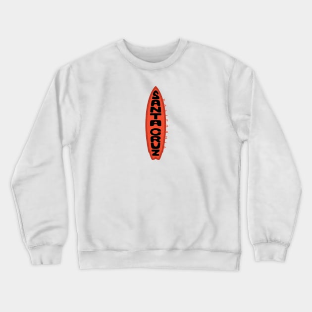 Santa Cruz Surfboard Tiki Crewneck Sweatshirt by PauHanaDesign